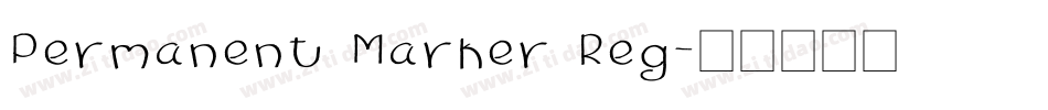 Permanent Marker Reg字体转换